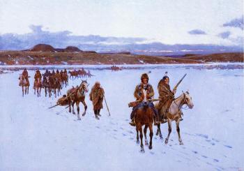 Henry Farny : Departure for the Buffalo Hunt